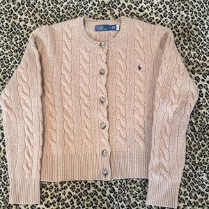 Polo by Ralph Lauren Women's Cable Knit Cardigan - Cream